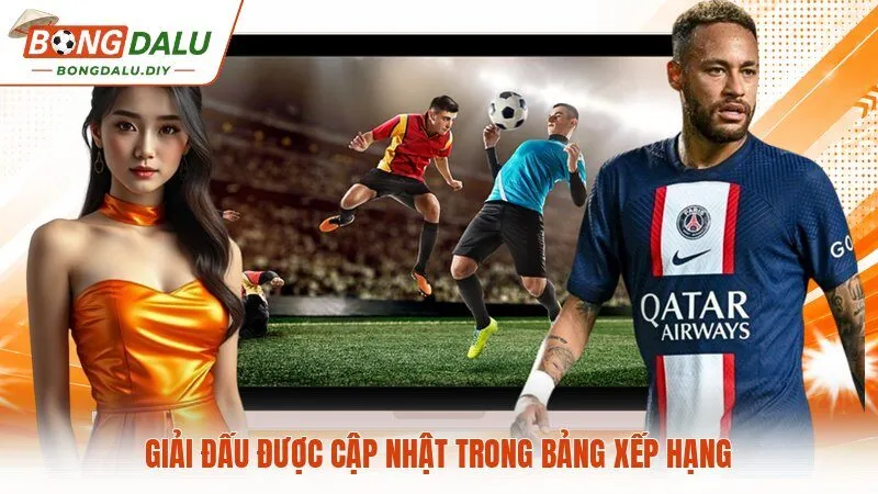 Giải đấu được cập nhật trong bảng xếp hạng